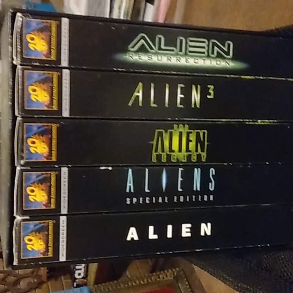 FIVE-PACK..1998.."THE ALIEN LEGACY" VHS..20th ANNIVERSARY COLLECTION